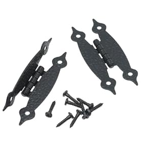 Amerock BP3404-CB Flush Colonial "H" Hinge with Colonial Black Finish