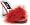 Red Patent Satin Marabou