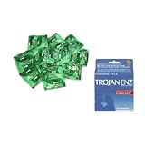 Trojan-ENZ SPERMICIDE Latex Condoms Lubricated 36 ea and Trustex Mint Flavored Premium Latex Condoms Lubricated 48 condoms Safe Sex Kit