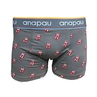 (アナパウ)anapau ローリングハート/グレー ユニセックスボクサーパンツ M