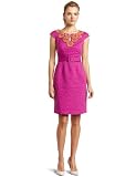 Jax Womens Jacquard Dress,Mulberry,8