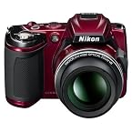 Nikon COOLPIX L120 DSLR Camera with 14.1MP, 21x Optical Zoom and 3 inch Screen (Red)