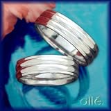 Platinum Men's 6MM Double Row Wedding Band