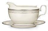 Noritake Cirque 2-Piece Gravy Boat with Tray