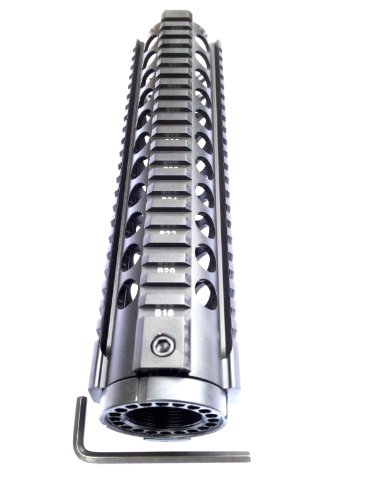 Ade Advanced Optics Rifle Mid Length Aluminum Accessory Mount for Lasers Flashlights Optics Scopes Sights Bipods Free Float, 10-Inch