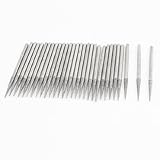 uxcell マウントポイント バフ研磨ビット ダイヤモンドビット 合金素材 プラスチックケース 円すい鼻 シルバートーン