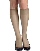 Hanes Silk Reflections Women's Knee High Reinforce Toe 2 Pack
