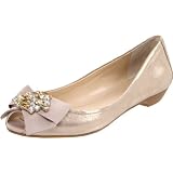 wedding peep toe flats Nine West Womens Jawdropper 