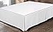 Utopia Bedding Cotton Sateen Bed Skirt (Full, White) - 100% Finest Quality Long Staple Fiber - Durable, Comfortable and Abrasion Resistant - Quadruple Pleated - Cotton Blended Platform
