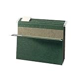 Hanging File Folders with 1/5 Tab, Letter Size, Green, 25/Box CEB03437