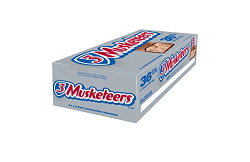 3 Musketeers Chocolate Bar 54g, 36-Count