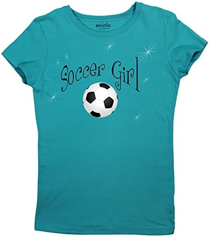 Miolu Youth Girls - Soccer Girl - T-Shirt, Medium, Tahiti Blue