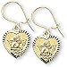 The Perfect 14K Yellow Gold Angel Heart Dangle Earrings