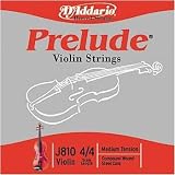 D'Addario Prelude 4/4 Violin String Set Medium Gauge