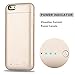 iPhone 6S Plus Battery Case, Apoptech iPhone 6S Plus Portable Charger Fast Recharge 6800mAh External Power Bank Charging Case Protective Cover Battery Charger Case for iPhone 6 Plus/ 6s Plus Gold