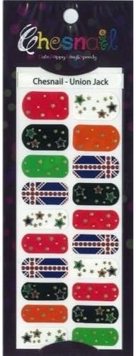 RARE!! Chesnail Nail Stickers Nail Seal Union Jack Made in Japan