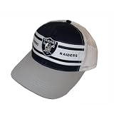 Oakland Raiders Mesh-Back Trucker Baseball Cap - Adjustable, Officially Licensed National Football League Baseball Cap