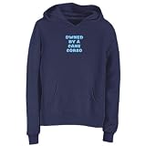Sweatshirt Woman Navy Blue  Owned By Cane Corso  Dog