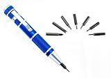 Premium-Grade Pocket Precision Screwdriver - 9 Self-Storing Bits