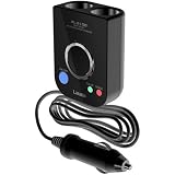 ラウダ ノイズレス電源ソケット「PLUSING」2連BK XL-2100 黒