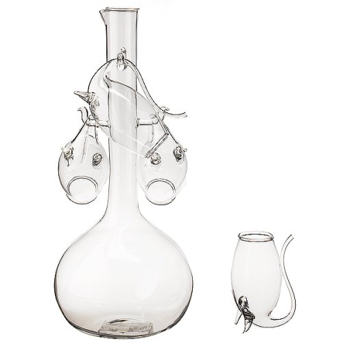 Childrens Toyshop  Kitchen & Housewares : Oenophilia Porto Decanter Set- Clear