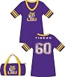 Lsu (Louisianna State) Football Jersey - Nightshirt in a Bag