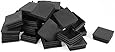 uxcell Plastic Square Pipe End Caps Tubing Insert Plugs 50x50mm 30 Pcs Black