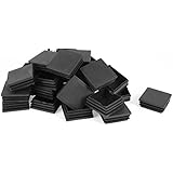 uxcell Plastic Square Pipe End Caps Tubing Insert Plugs 50x50mm 30 Pcs Black