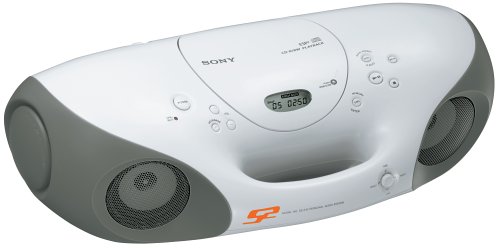 Sony ZS-X10WHITE AM-FM CD Boombox (White) Sony ZS-X10WHITE AM-FM CD Boombox (White)