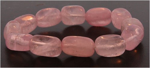 Click here to buy Nugget Style Bracelet - Rose Quartz.