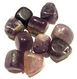 Fluorite Tumble 01 Wholesale Lot of 10 Purple Crystals Focus Stone Healing
