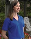 Tri-Mountain Womens Baby Pique Y-Neck Golf Short Sleeve Shirt. 186