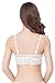 InsBuy Women's Lace Bralette Sexy Sheer Soft Wirefree Bra Lingerie Size Medium White