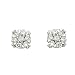 14K Yellow Gold 1/2 ct. Diamond Floral Earrings