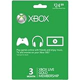 MICROSOFT 52K-00051 XBOX LIVE(R) 3 MONTH GOLD MEMBERSHIP