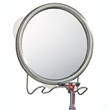 Fog Free Shaving Mirror with Razor / Toothbrush Holder - Forma by interDesign