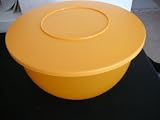 tupperware:Tupperware Impressions 32 Cup Bowl. Goldenberry