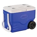 Coleman Wheeled Cooler with Cup Holders - Blue (40 qt.)