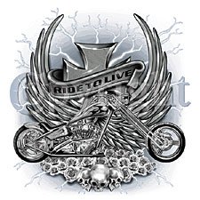 Ride To Live Chopper T-shirt