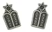 Jewish Ten Commandments Chaplain Cufflinks