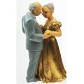 Tortenaufsatz Hochzeit Brautpaar goldene Hochzeit 9754-B Tortendeko Tortenfigur