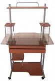 Computer Desk Natural/Glass Finish W 36"x D 22"x H 58" H42050