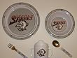 BUFFALO SABRES Team Logo 5 Piece Baby / Child Dinner Set ( Sipping cup, Plate, Bowl, Fork, and Spoon )