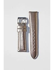 16mm Gray Quick-Release Metallic Watchband for Michele Style