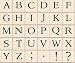 Inkadinkado Inkadinkado Wood Peg Stamp Set, Classic Upper Case Alphabet