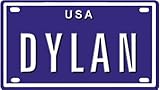 Dylan USA 2 1/4 X 4" Embossed Aluminum License Plate"