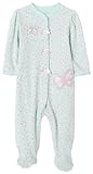 Little Me Layette Footie, Butterfly, Teal, 9 Months
