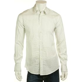 Ermenegildo Zegna Light Gray City Fit Dress Shirt, Size 15 X 38