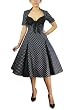 Pinup Retro Polka Dot Party Swing Dress Size 12 /L