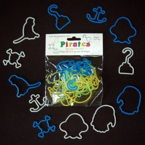 Bama Bandz Glow Pirates Rubber Band Wristband (24)